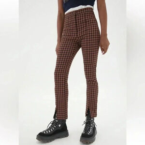 Urban Outfitters Tessa Plaid Notched Pants Women’s Size 4